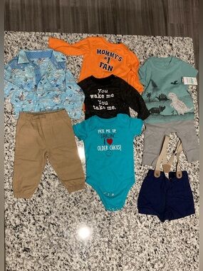 6-9 month baby clothing lot